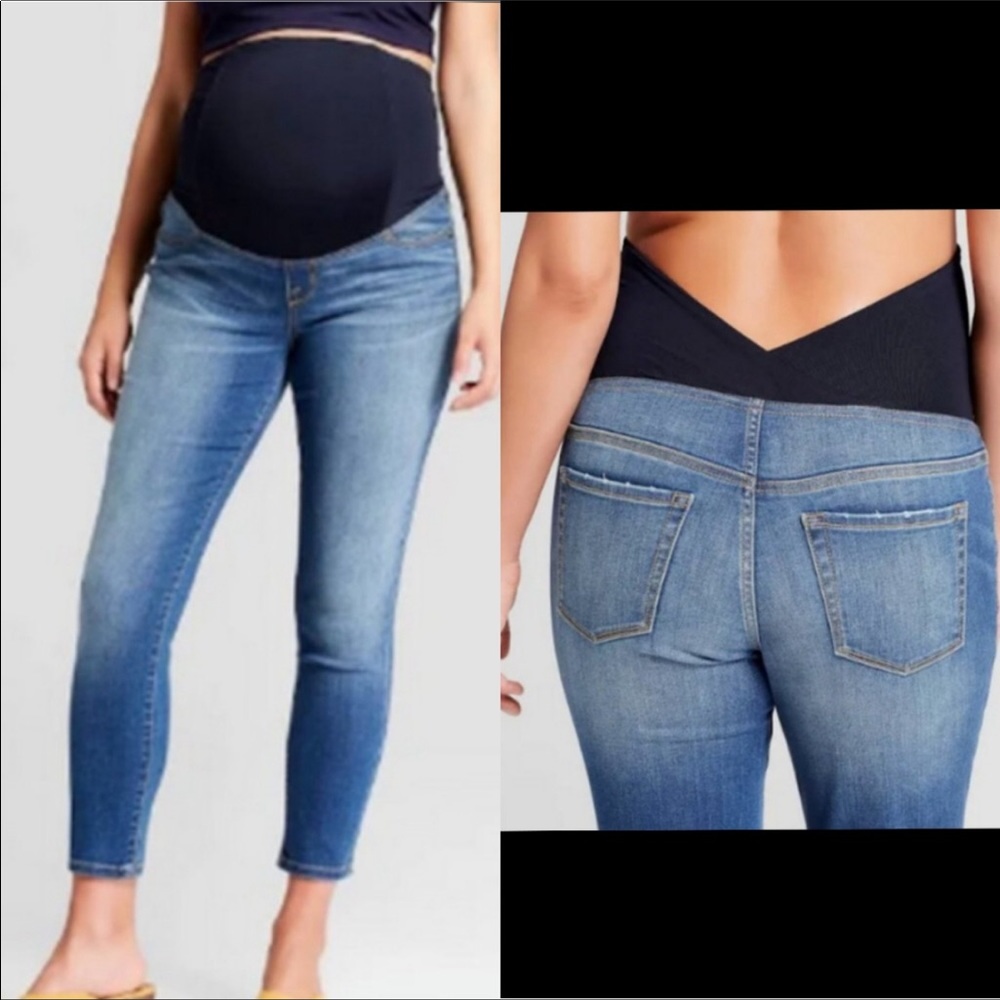Isabell Maternity Skinny Crop Jean